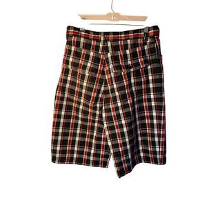 Vintage Footlocker Private Label Men’s Plaid 100%  Cotton Shorts Size 32